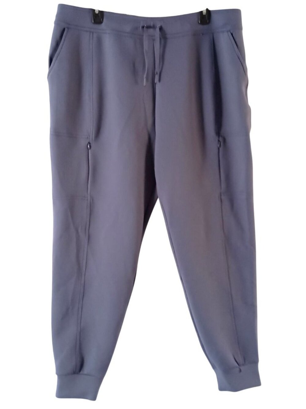 32 Degrees Heat Tech Jogger Pants Women XL Blue Stretch Zip Pocket NWT